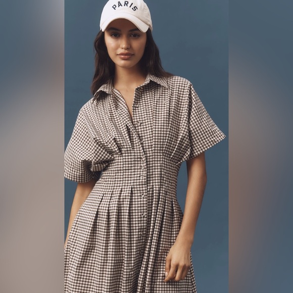 Anthropologie x Exquise The Tobie Studded Shirt Dress NWT - Picture 3 of 16